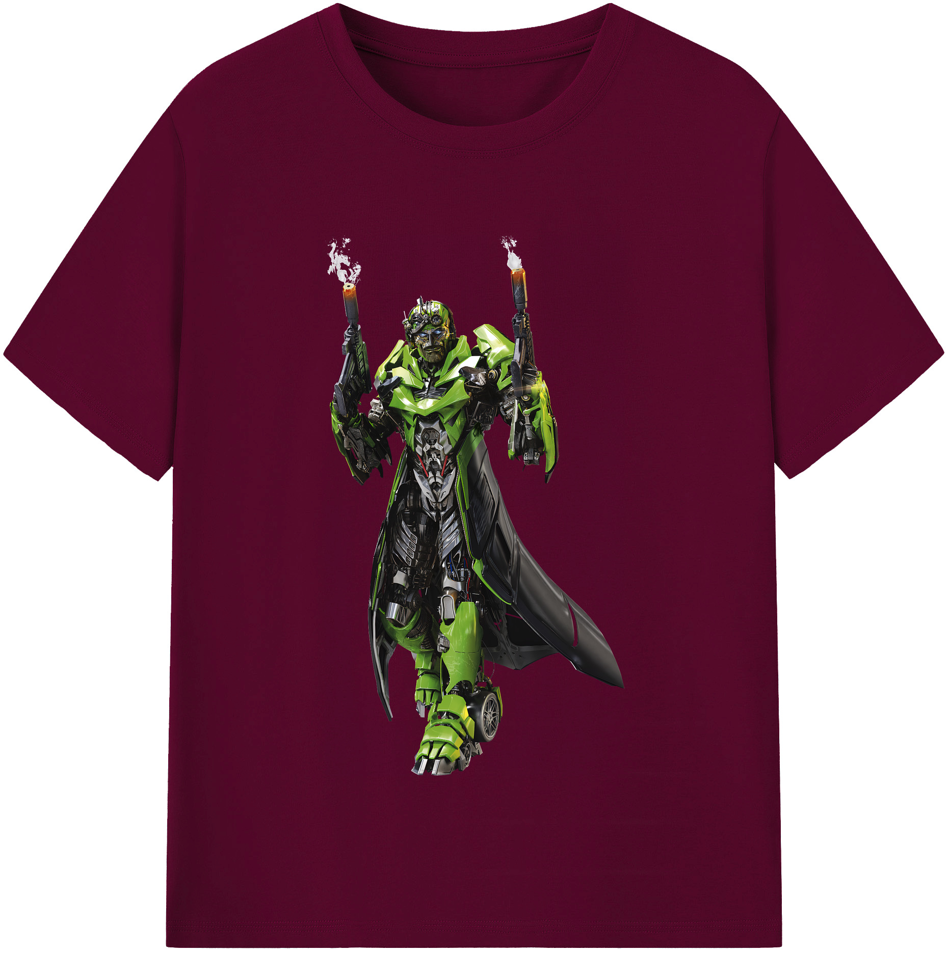（画像用） Transformers トランスフォーマー レディースカジュアルプリントTシャツ（綿100％）